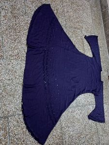 Blue Abaya Nida Fabric