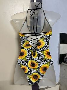 Sunflower padded Print Swimsuit