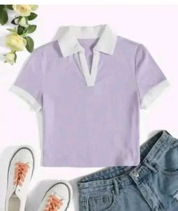 Cute Lilac Crop Top