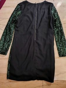 Sequin Long Sleeve Dress