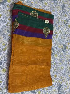 Elegant Striped Saree
