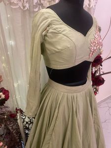 Green Lehenga Choli Set