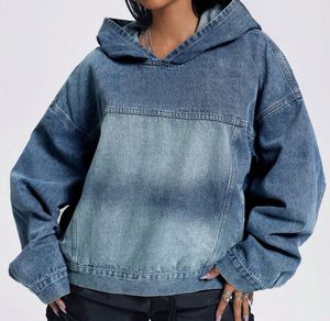 Denim Hoodie - Stylish & Comfy