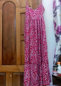 Red Floral Maxi Dress