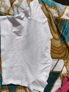 White Basic Cropped Tee