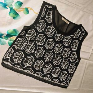 Beaded Sleeveless Top
