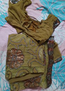 Daily Use Olive Green Saree
