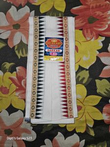White Pure Cotton Gamchha (Towel)