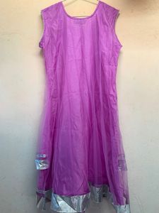 Lavendar anarkali set(not pink pure lavendar)