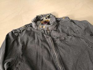 Roadster Gray Denim Jacket, XXL Size