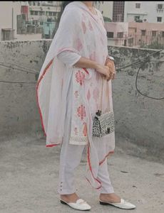 Stitched Suit Set With Dupatta