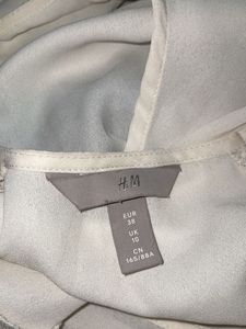 H&amp;M Ruffle Trim Formal Top
