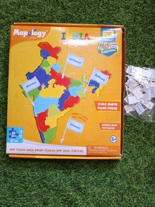 Map Puzzle With Capitals