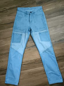 Patchwork Denim Jeans