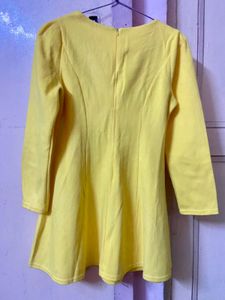 Mini Yellow Dress For Winter’s