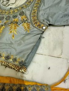 Gorgeous Yellow Lehenga Choli Set For Wedding Seas