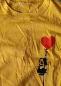 ✨Cotton Yellow T-Shirt For Girls–Soft&amp; EverydayUse