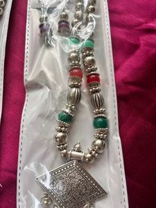 Elegant Silver Oxide Necklace