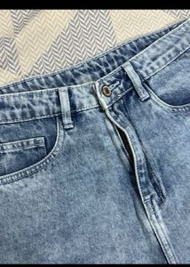 Acid Wash Denim Shorts