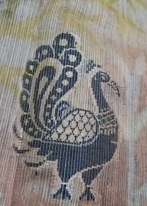 Peacock Print Saree