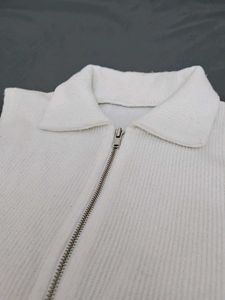 Stylish White Cut-Out Sleeve Top