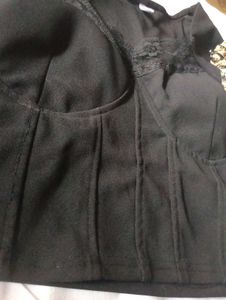 Elegant Black Corset Top