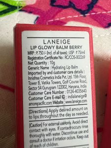 New Laneige Lip Glowy Balm - Berry