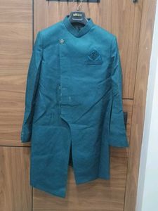 Stylish Teal Sherwani Jacket