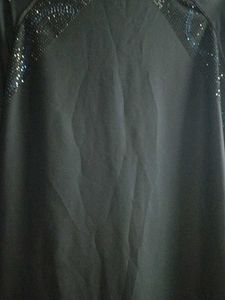 Elegant Black Ethnic Burqa