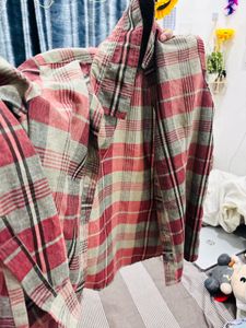 Red &amp; Grey Plaid Shirt
