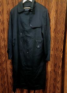 Imported Classic Black Trench Coat