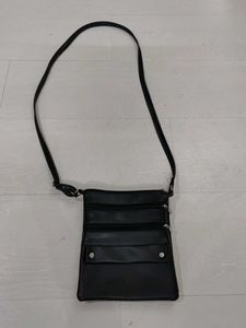 Sling Crods Body Bag Leather WITH Multiple Zips