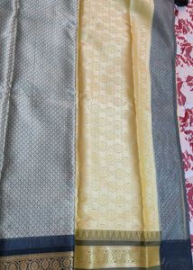Beautiful Black And Yellow Saree