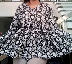 Floral Print Tunic Top