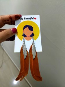 Feather Dangle Earrings