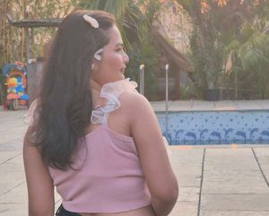 Cute Pink Ruffle Top