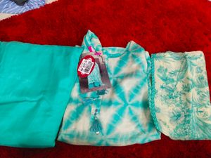 New Kurti Pant And Dupatta Set