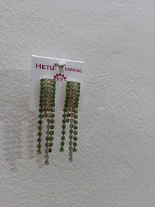Green Cascade Earrings