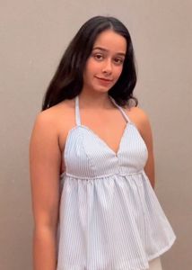 Striped Top With Tie Up Detail