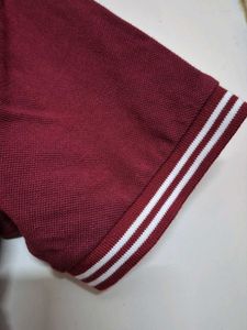 Maroon Polo Style Tshirt For Men