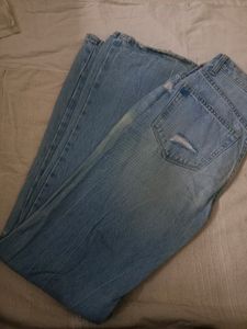 90&#39;s Wide Legs Light Wash Jeans