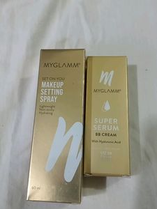 My Glamm Makeup Setting Spray+My Glamm Super Serum BB Cream (Pine)