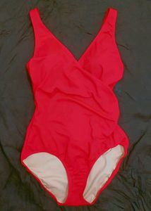 red bodysuit swimsuit