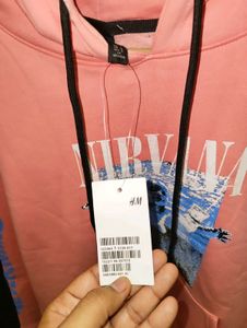 Nirvana Edition Oversize Graphic Print Hoodie 😎