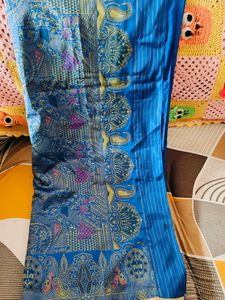 Pure Soft Silk Royal Blue Saree