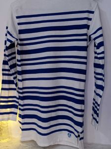 Horizontal White Blue Colour Sweater