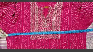 Pink Embroidered Kurta