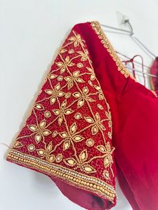 Maroon Embroidered Blouse