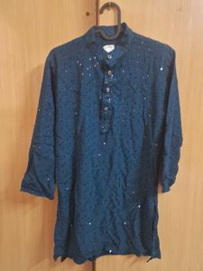 Stylish Blue Kurta