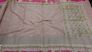 Elegant Pure Georgette Banaras Saree